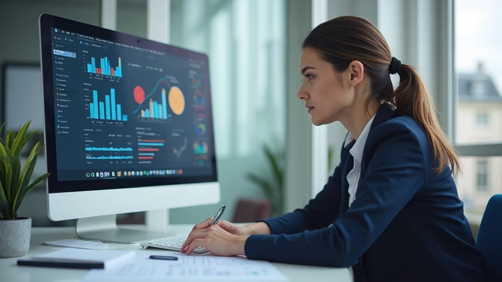 Project team discussing solutions while reviewing multiple data sources and spreadsheets on desk