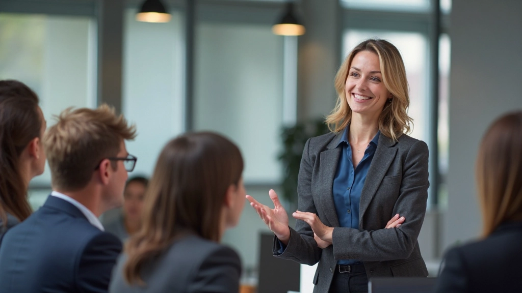 Team members engaging in organizational change management and digital adoption workshop