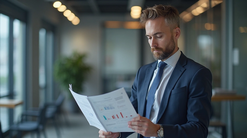 IT director reviewing strategic technology roadmap with business alignment metrics